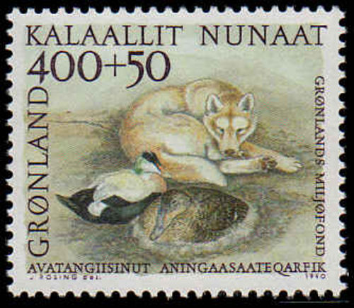 Greenland 1990 Environmental Foundation unmounted mint.