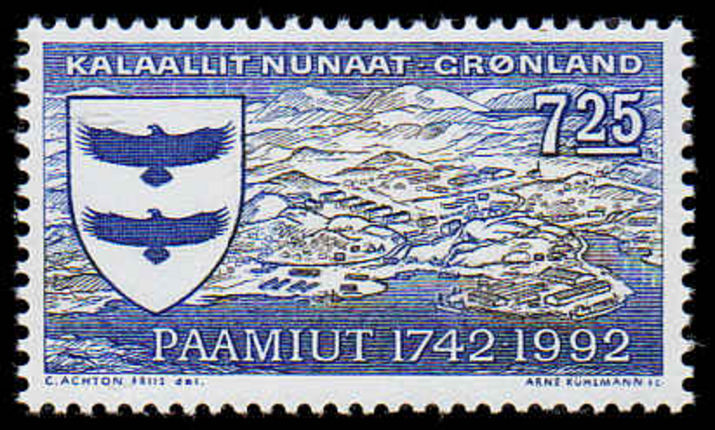 Greenland 1992 Paamiut unmounted mint.