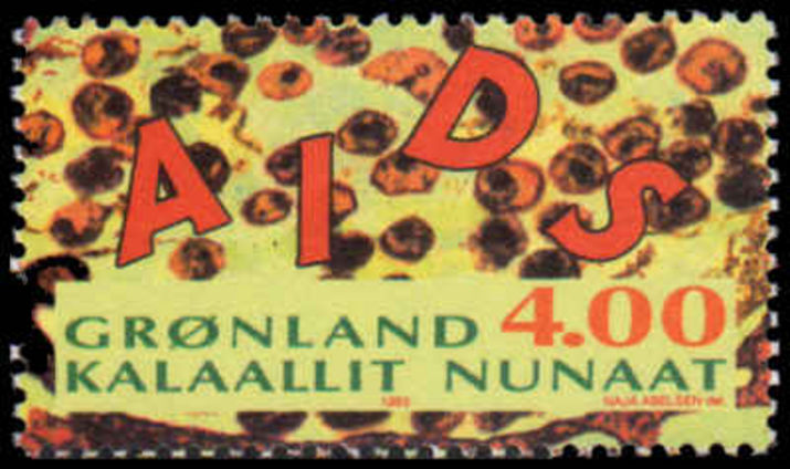 Greenland 1993 Aids unmounted mint.