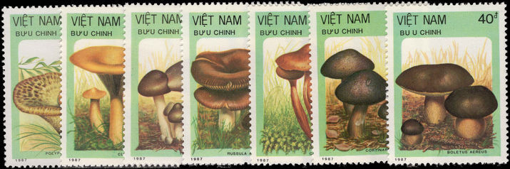 Vietnam 1987 Mushrooms unmounted mint.
