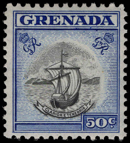 Grenada 1953-59 50c unmounted mint.