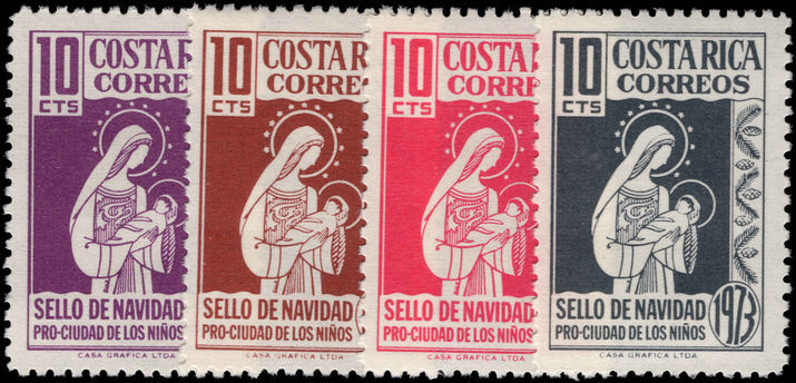 Costa Rica 1973 Obligatory Tax Christmas unmounted mint.