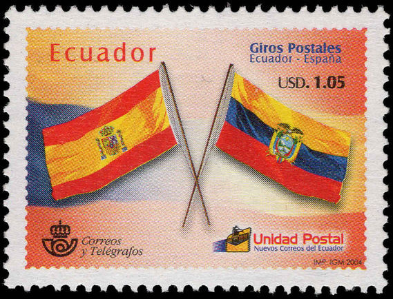 Ecuador 2004 Ecuador-Spain Postal Service unmounted mint.
