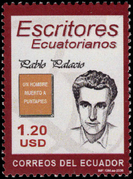 Ecuador 2006 Pablo Palacio unmounted mint.