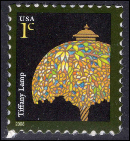 USA 2002-14 1c Tiffany lamp perf 10 (2008 imprint) unmounted mint.