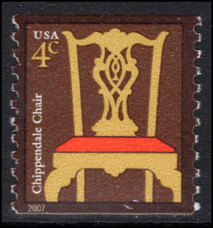 USA 2002-14 4c Chippendale chair (2007 imprint) unmounted mint.