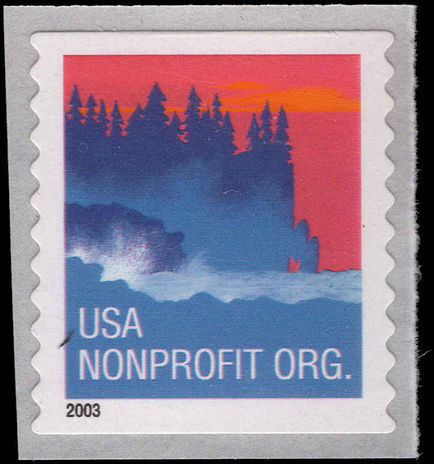 USA 2002-04 Sea-coast imperfx10.5 self-adhesive coil unmounted mint.