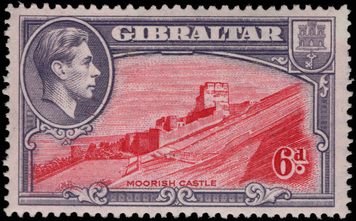 Gibraltar 1938-51 6d perf 14 unmounted mint.