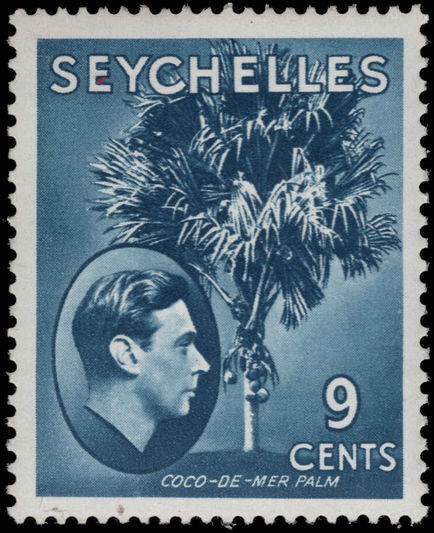 Seychelles 1938-49 9c grey-blue chalky paper lightly mounted mint.