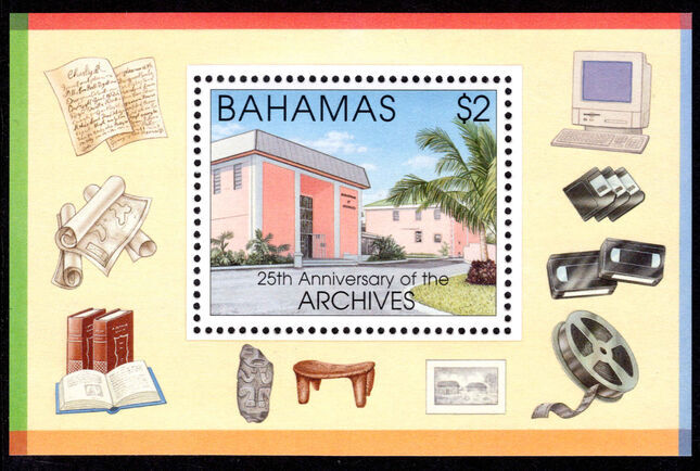 Bahamas 1996 25th Anniversary of Archives Department souvenir sheet unmounted mint.