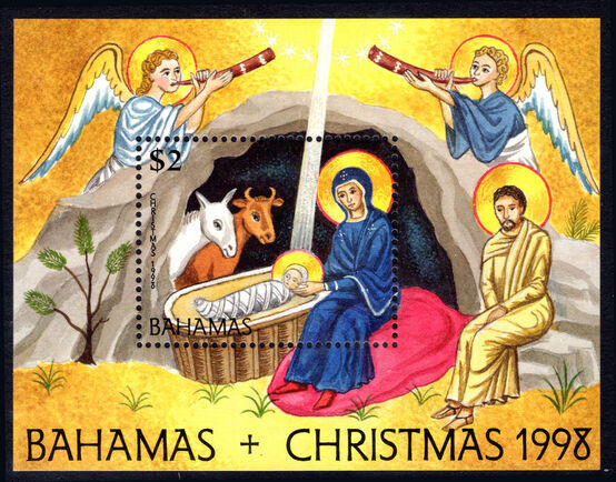 Bahamas 1998 Christmas souvenir sheet unmounted mint.