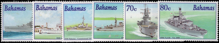Bahamas 2001 Royal Navy Ships unmounted mint.