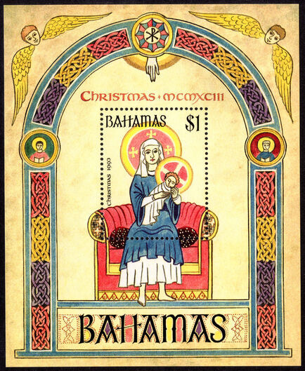 Bahamas 1993 Christmas souvenir sheet unmounted mint.