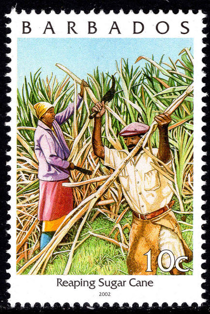 Barbados 2000 10c Sugar cane 2002 imprint unmounted mint.