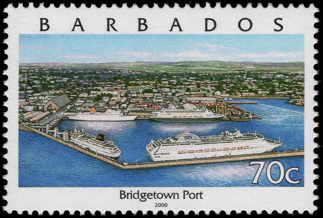 Barbados 2000 70c Bridgetown type I unmounted mint.