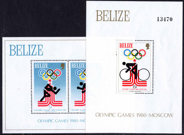 Belize 1979 Olympics souvenir sheet unmounted mint.