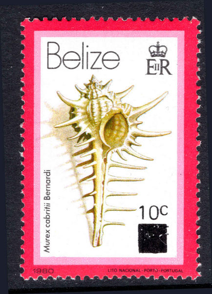 Belize 1981 Shell provisional unmounted mint.