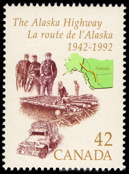 Canada 1992 50th Anniversary of Alaska Highway unmounted mint.