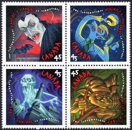 Canada 1997 The Supernatural. Centenary of Publication of Bram Stoker's Dracula unmounted mint.