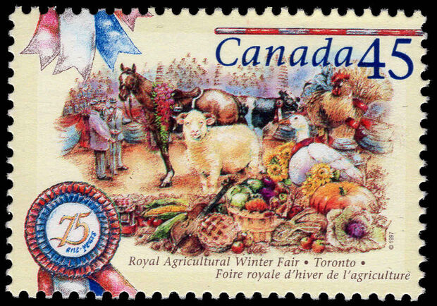 Canada 1997 75th Anniversary of Royal Agricultural Winter Fair unmounted mint.