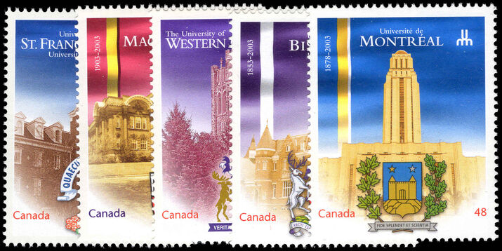 Canada 2003 Canadian Universities' Anniversaries (2nd issue) unmounted mint.