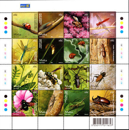 Malta 2005 Insects sheetlet unmounted mint.