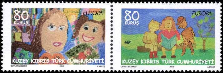 Turkish Cyprus 2010 Europa. Childrens Books unmounted mint.