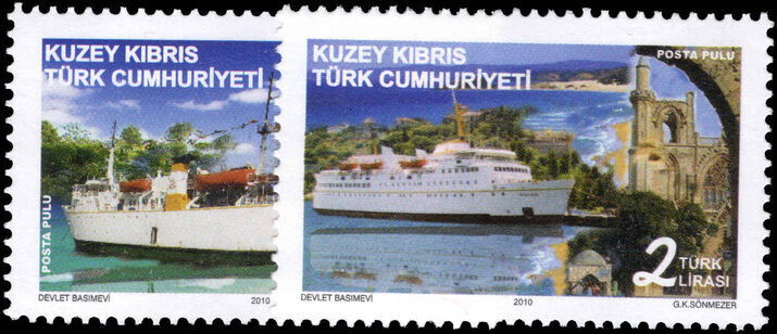 Turkish Cyprus 2010 Passenger Ships unmounted mint.