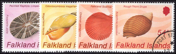 Falkland Islands 1986 Seashells fine used.
