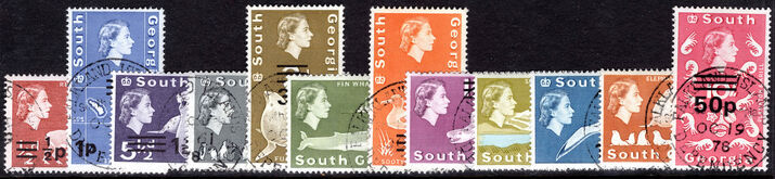 South Georgia 1977-78 set fine used.