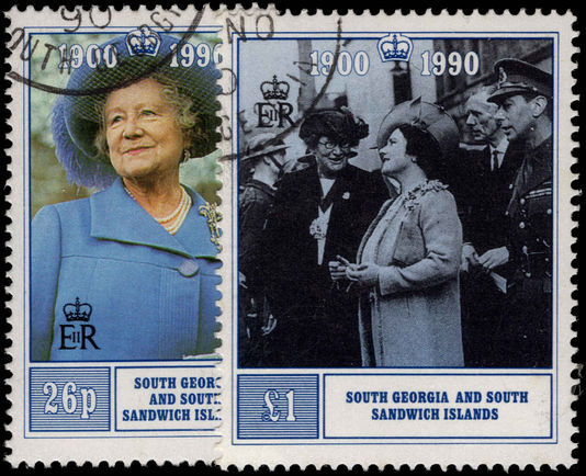 South Georgia 1990 90th Birthday of Queen Elizabeth the Queen Mother fine used.