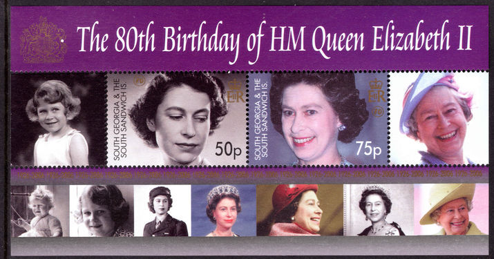 South Georgia 2006 Queens Birthday souvenir sheet unmounted mint.