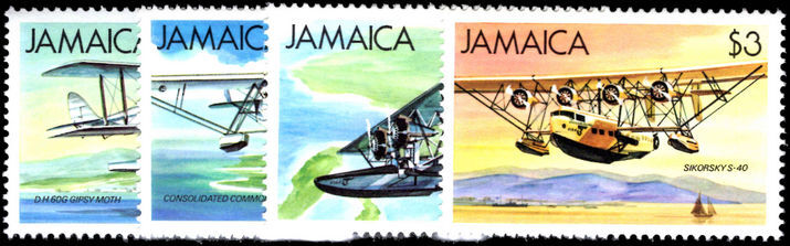 Jamaica 1984 Seaplanes and flying boats unmounted mint.
