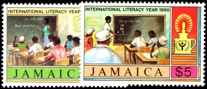 Jamaica 1990 International Literacy Year unmounted mint.