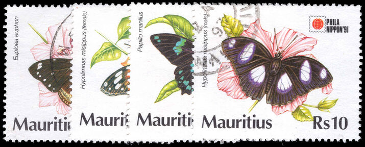 Mauritius 1991 Phila Nippon '91 International Stamp Exhibiion fine used.