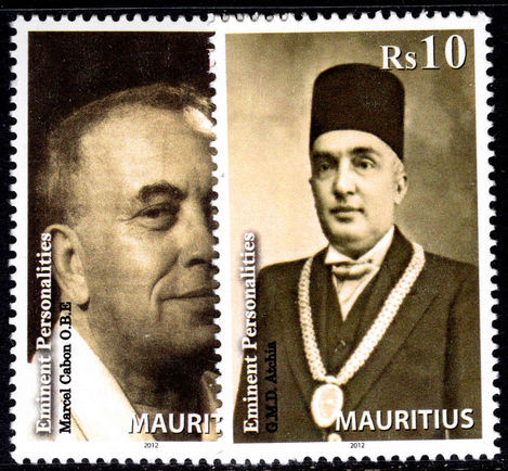 Mauritius 2012 Eminent Personalities unmounted mint.