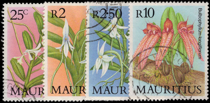 Mauritius 1986 Orchids fine used.