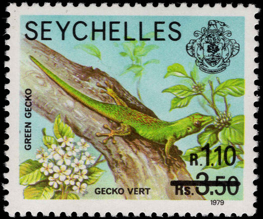 Seychelles 1980 1r10 provisional unmounted mint.