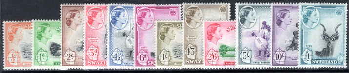 Swaziland 1956 set fine lightly mounted mint.