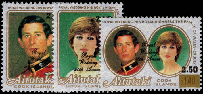 Aitutaki 1987 Royal Ruby Wedding unmounted mint.