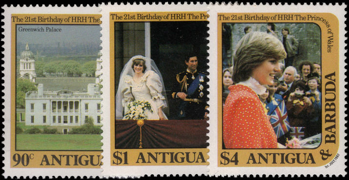 Antigua 1982 21st Birthday of Princess of Wales unmounted mint.