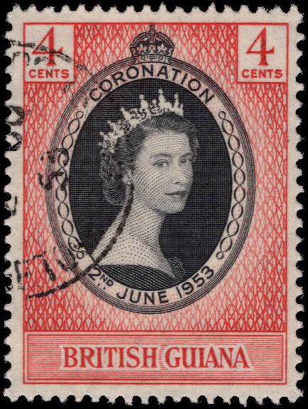 British Guiana 1953 Coronation fine used.