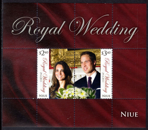 Niue 2011 Royal Wedding souvenir sheet unmounted mint.