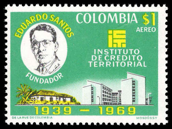 Colombia 1970 Territorial Credit Institute unmounted mint.