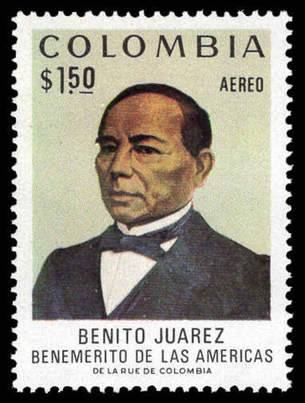Colombia 1972 Benito Juarez unmounted mint.
