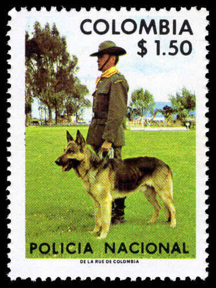 Colombia 1976 National Police unmounted mint.