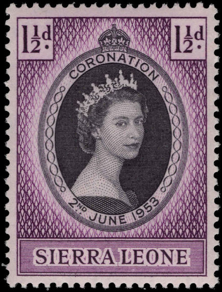 Sierra Leone 1953 Coronation lightly mounted mint.