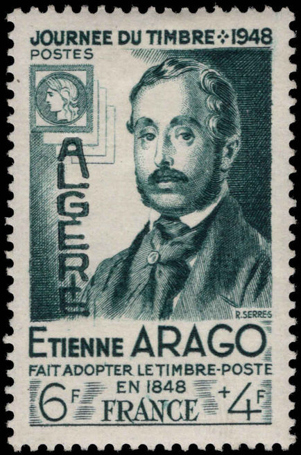 Algeria 1948 Stamp Day unmounted mint.