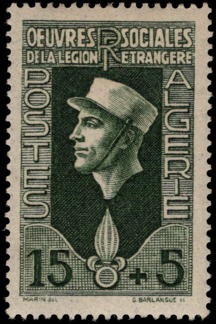 Algeria 1950 Foreign Legion Welfare Fund lightly mounted mint.
