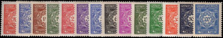 Algeria 1947-55 Postage Dues lightly mounted mint.